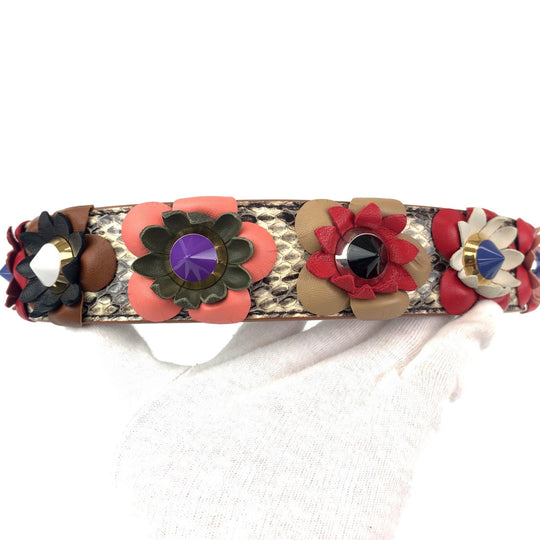 FENDI Shoulder strap leather multicolor Strap you flour