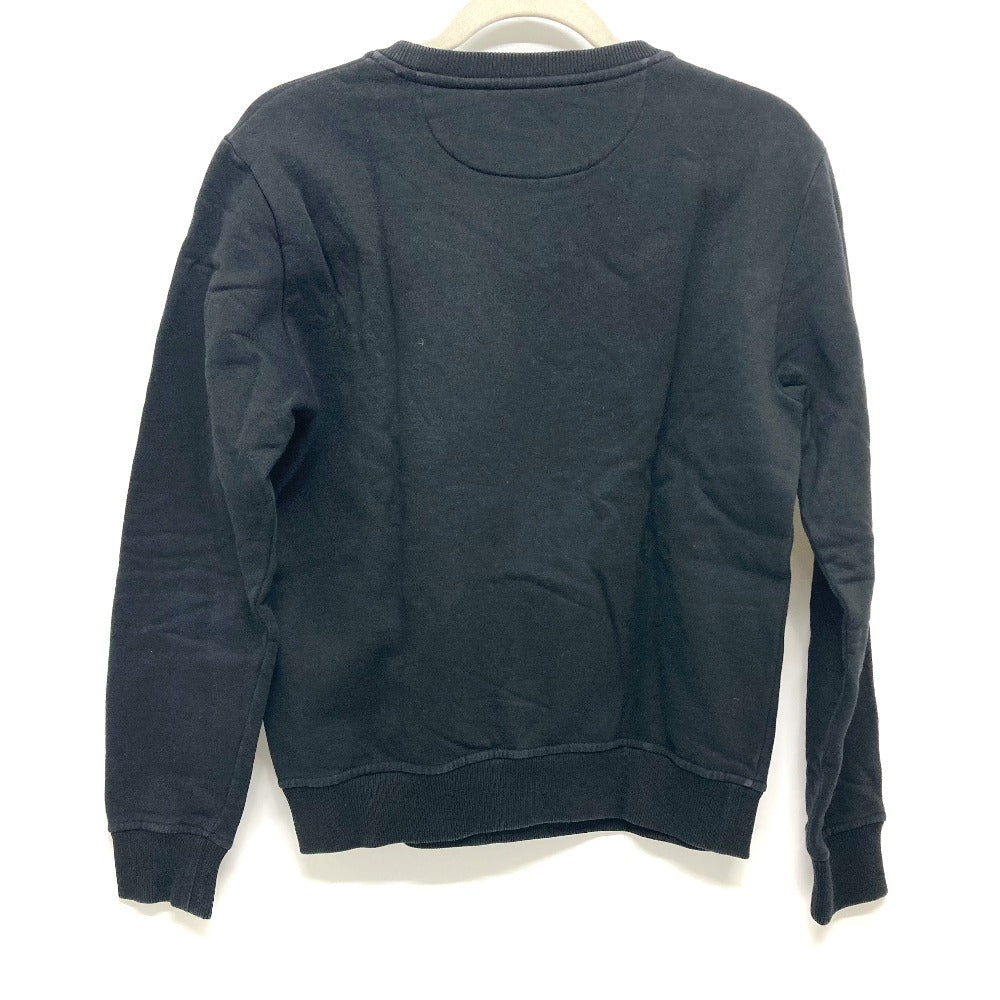 FENDI sweat FY0944 cotton black Sequin logo Patch detail Women XS Used Authentic