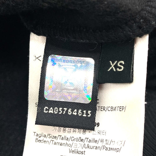 FENDI sweat FY0944 cotton black Sequin logo Patch detail Women XS Used Authentic