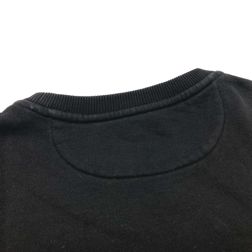 FENDI sweat FY0944 cotton black Sequin logo Patch detail Women XS Used Authentic