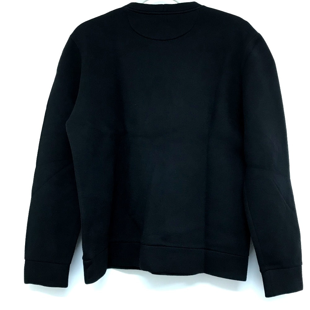 FENDI sweat FY0812 Rayon black Rubber logo sweat mens 48 Used Authentic