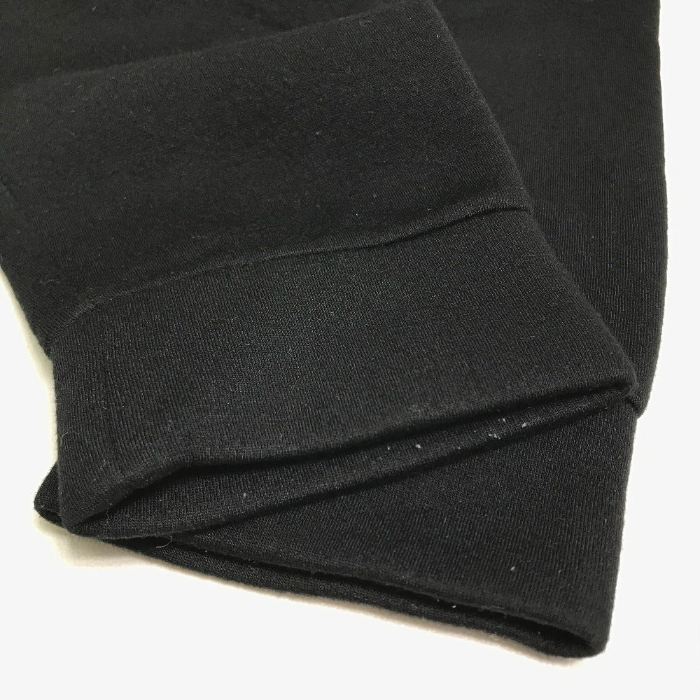 FENDI sweat FY0812 Rayon black Rubber logo sweat mens 48 Used Authentic
