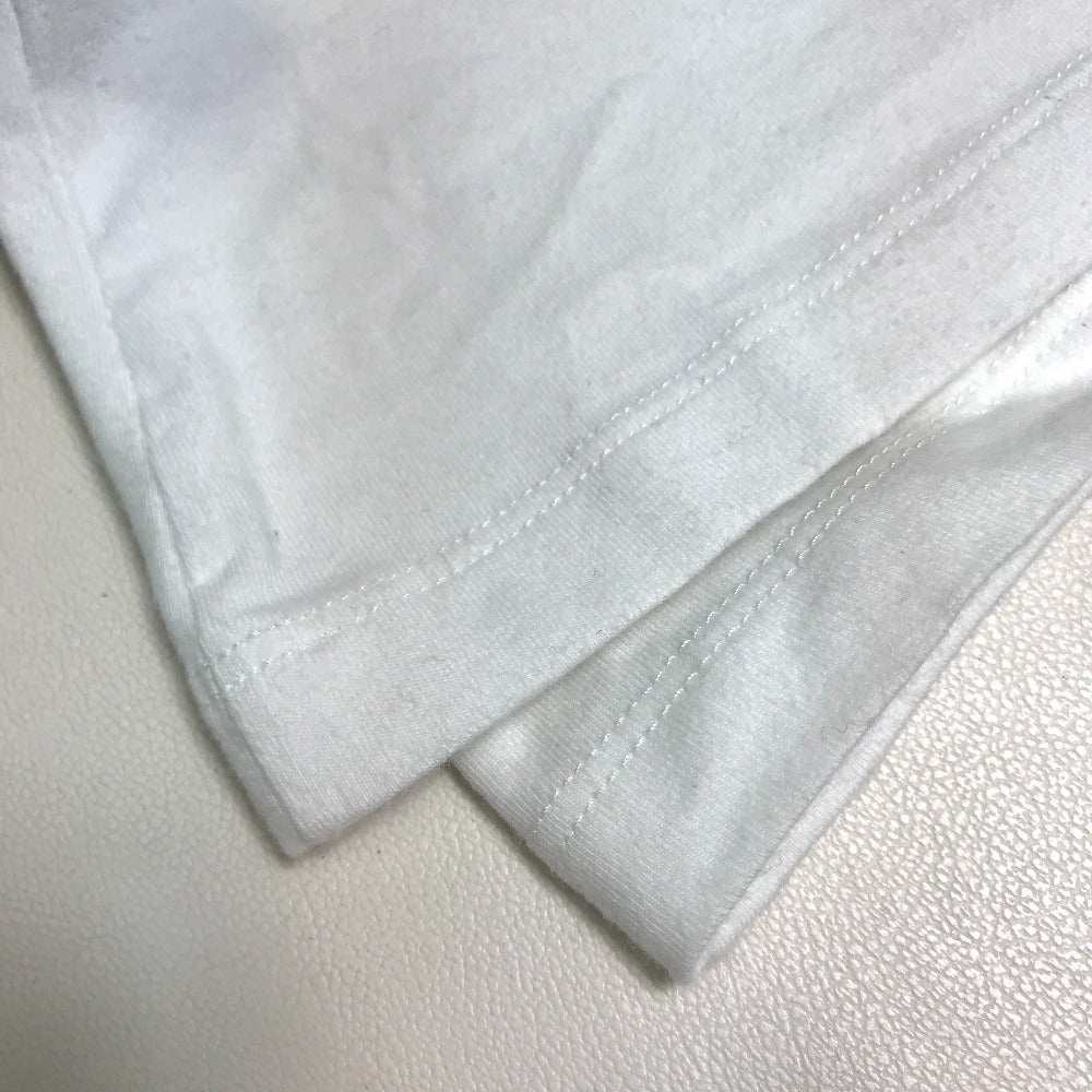 FENDI Short sleeve T-shirt FY5058 cotton white Sleeve logo ribbon Women 40 Used Authentic