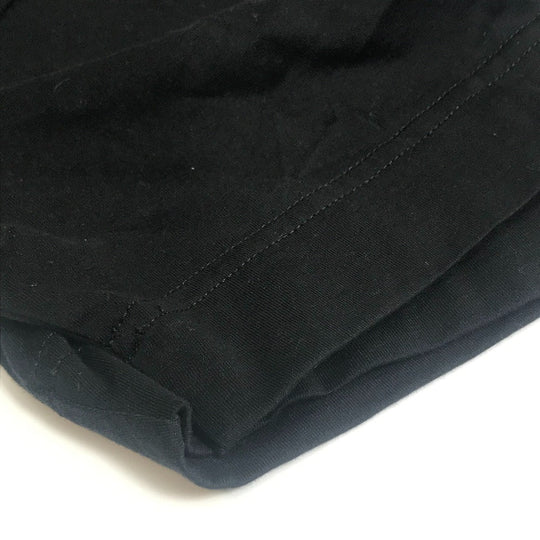 FENDI Short sleeve T-shirt FY0936 cotton black Rainbow logo mens XS Used Authentic
