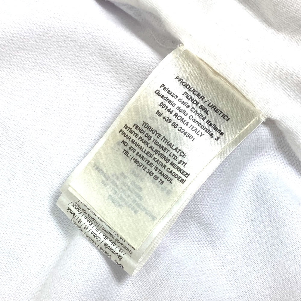 FENDI Jacket FAF069 Polyester, Cotton white apparel long sleeve jacket jersey outerwear Glitter Zucca logo 40