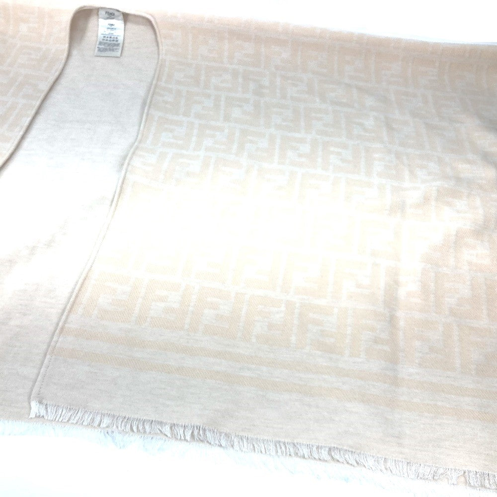 FENDI poncho FXX713 Wool, Silk beige Outerwear, Haori, Apparel Zucca Women TU Used Authentic