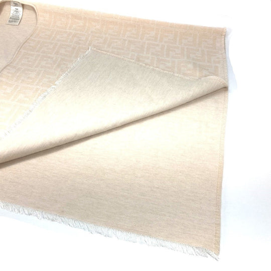 FENDI poncho FXX713 Wool, Silk beige Outerwear, Haori, Apparel Zucca Women TU Used Authentic