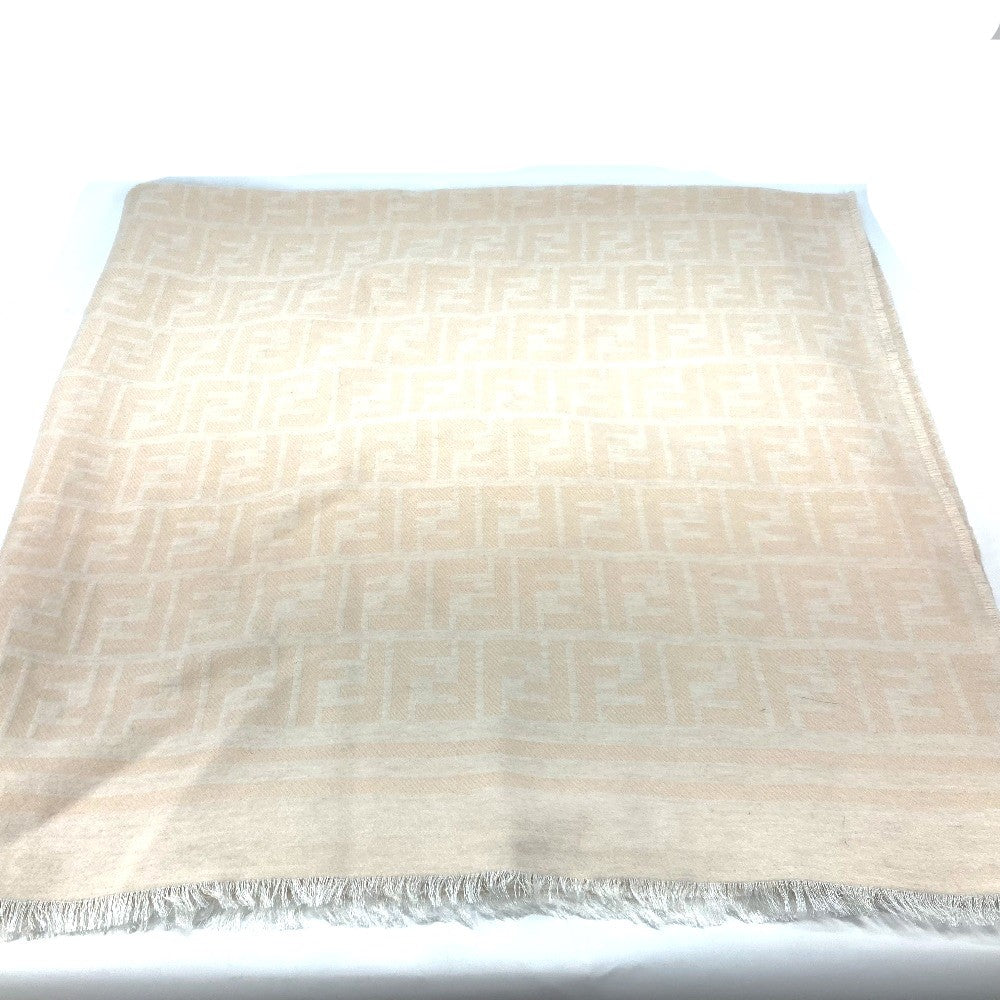 FENDI poncho FXX713 Wool, Silk beige Outerwear, Haori, Apparel Zucca Women TU Used Authentic