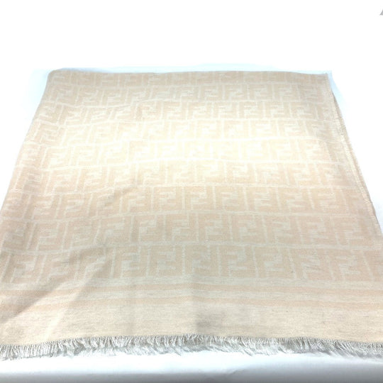 FENDI poncho FXX713 Wool, Silk beige Outerwear, Haori, Apparel Zucca Women TU Used Authentic