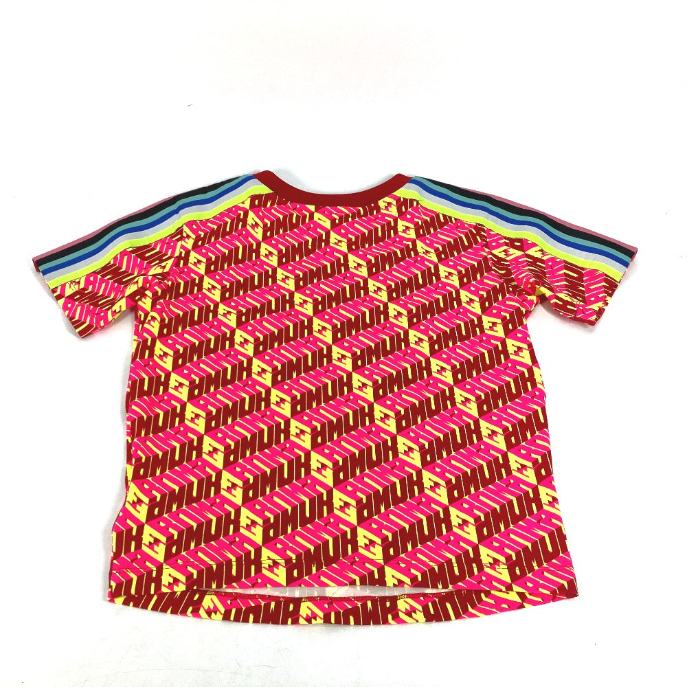 FENDI Short sleeve T-shirt FS7137 Cotton, Polyurethane Red logo Women S Used Authentic