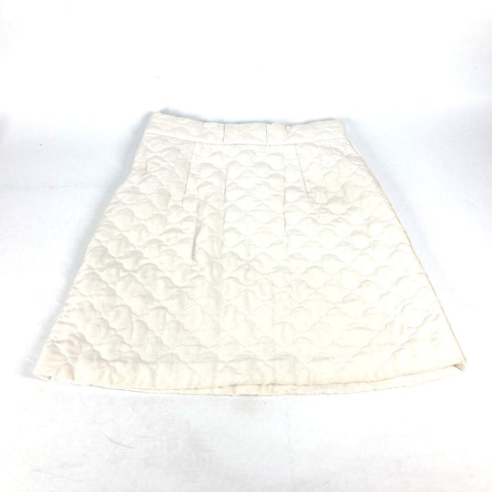 FENDI skirt FQ7144 silk white quilting Women 40 Used Authentic