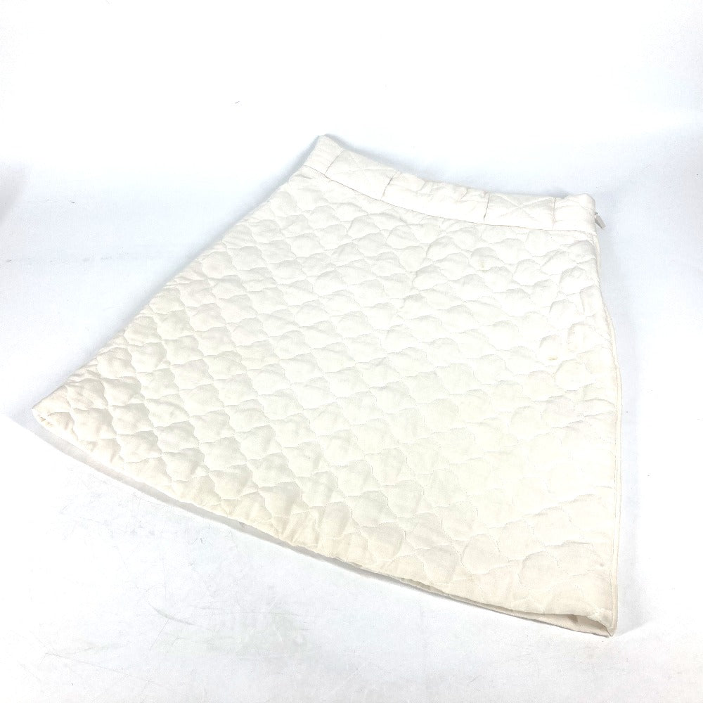 FENDI skirt FQ7144 silk white quilting Women 40 Used Authentic