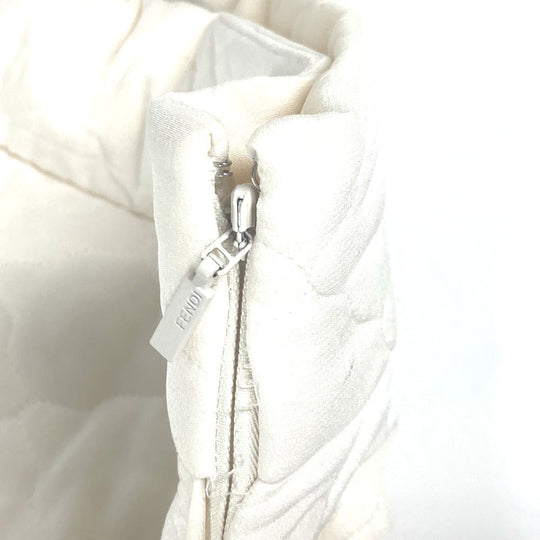 FENDI skirt FQ7144 silk white quilting Women 40 Used Authentic