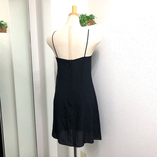 FENDI one piece FD9361 silk black race Women 38 Used Authentic