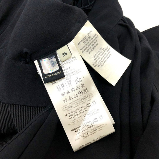 FENDI one piece FD9361 silk black race Women 38 Used Authentic