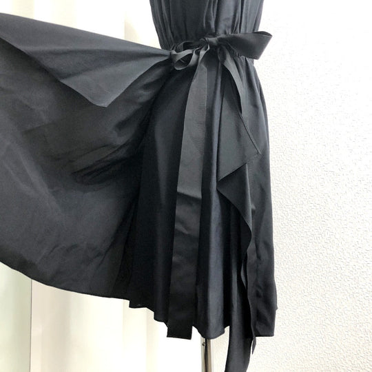 FENDI one piece FD9361 silk black race Women 38 Used Authentic