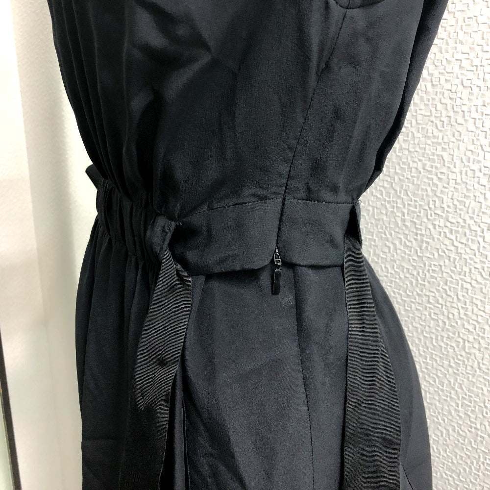 FENDI one piece FD9361 silk black race Women 38 Used Authentic