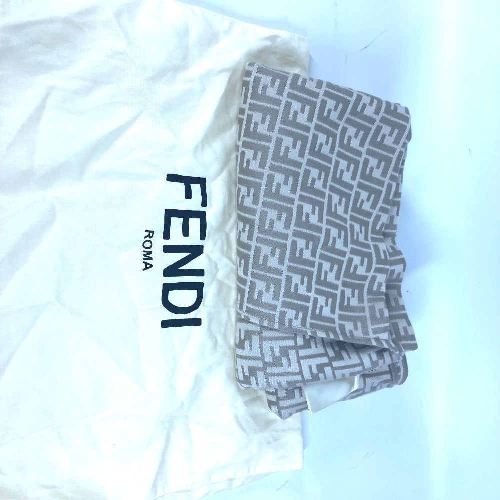FENDI poncho FXX782 Wool, Silk beige Long length Zucca logo Women TU (UKuran) Used Authentic