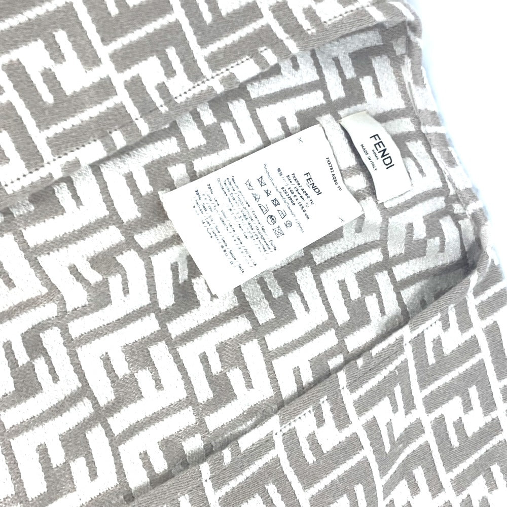 FENDI poncho FXX782 Wool, Silk beige Long length Zucca logo Women TU (UKuran) Used Authentic