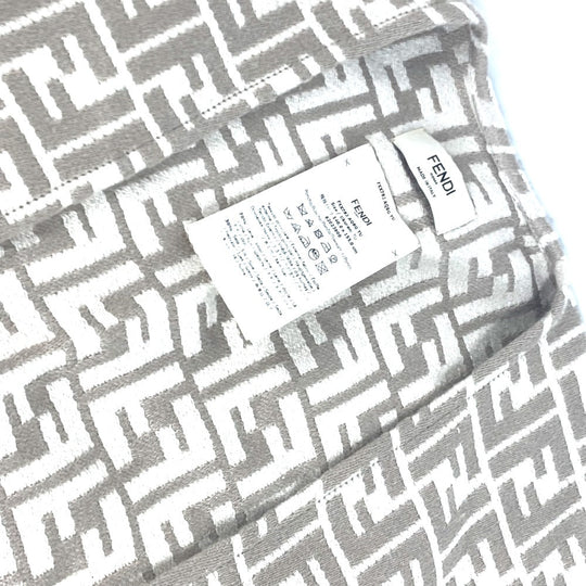 FENDI poncho FXX782 Wool, Silk beige Long length Zucca logo Women TU (UKuran) Used Authentic