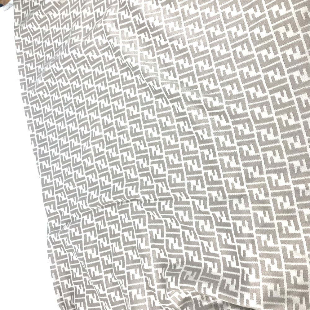 FENDI poncho FXX782 Wool, Silk beige Long length Zucca logo Women TU (UKuran) Used Authentic