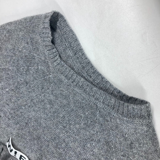 FENDI poncho Wool, Rayon gray logo ribbon frill Women ‚– Used Authentic