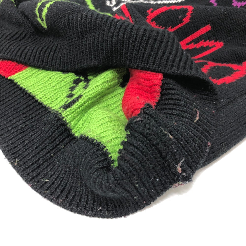 FENDI sweater FZY463 AH3E cotton black 21AW Logo Multicolor mens 50 Used Authentic