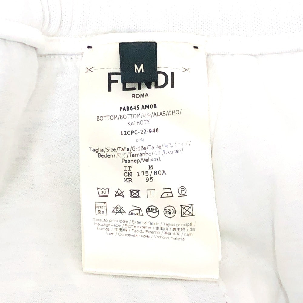 FENDI Pants FAB645 polyester gray Zucca Pattern mens ‚l Used Authentic
