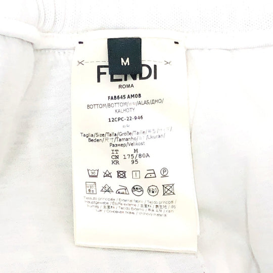 FENDI Pants FAB645 polyester gray Zucca Pattern mens ‚l Used Authentic