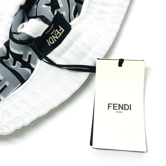 FENDI Pants FAB645 polyester gray Zucca Pattern mens ‚l Used Authentic