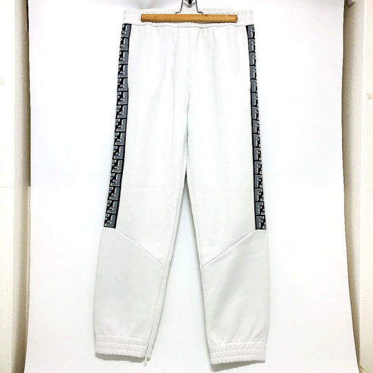 FENDI Pants FAB645 polyester gray Zucca Pattern mens ‚l Used Authentic
