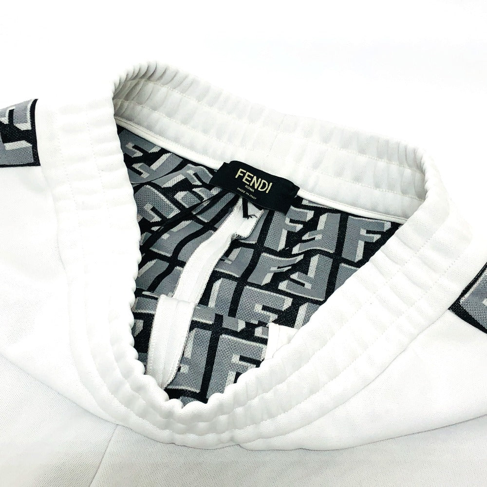 FENDI Pants FAB645 polyester gray Zucca Pattern mens ‚l Used Authentic