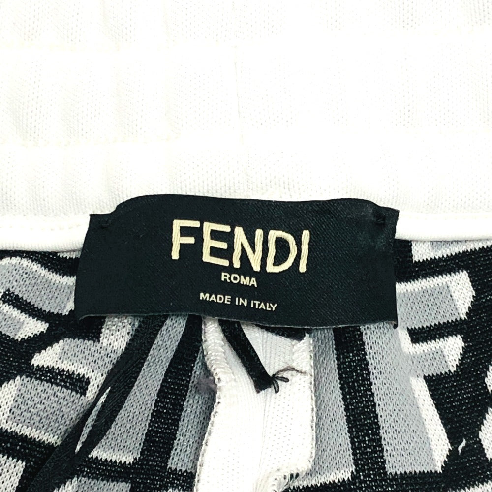 FENDI Pants FAB645 polyester gray Zucca Pattern mens ‚l Used Authentic
