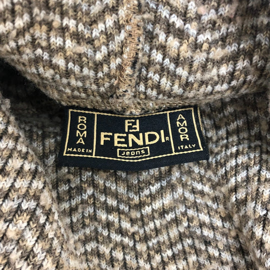 FENDI sweater polyester Brown logo 42