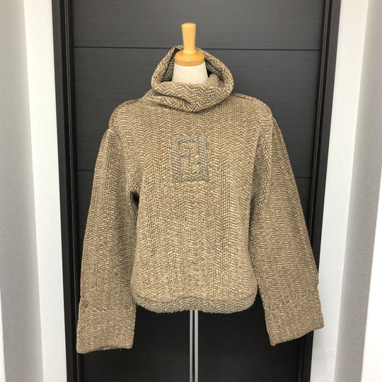 FENDI sweater polyester Brown logo 42