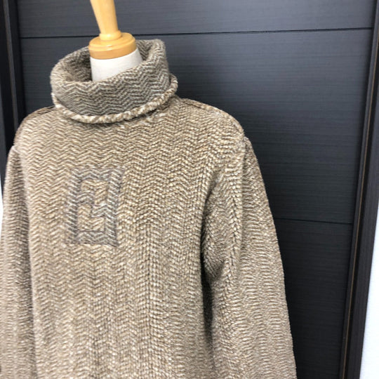 FENDI sweater polyester Brown logo 42