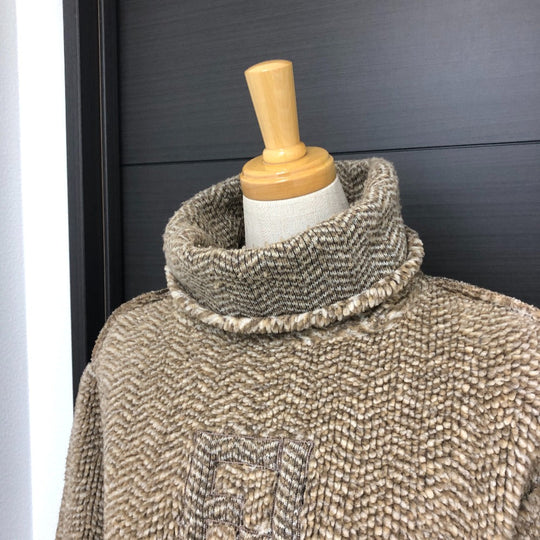 FENDI sweater polyester Brown logo 42