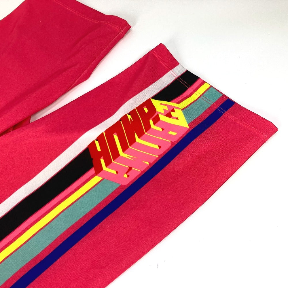 FENDI Shorts FAB191 Nylon, Polyurethane pink logo Women 36 Used Authentic