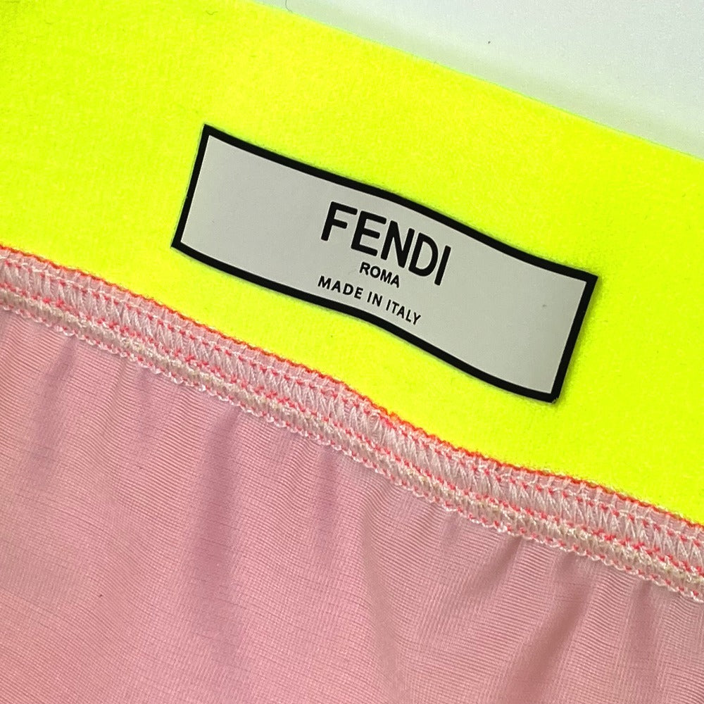 FENDI Shorts FAB191 Nylon, Polyurethane pink logo Women 36 Used Authentic