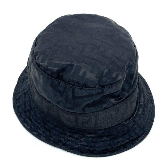 FENDI hat Nylon black Zucca unisex(Unisex) M Used Authentic