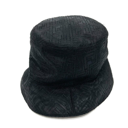 FENDI hat FXQ801 Nylon black FF Zucca Pattern mesh unisex(Unisex) L Used Authentic