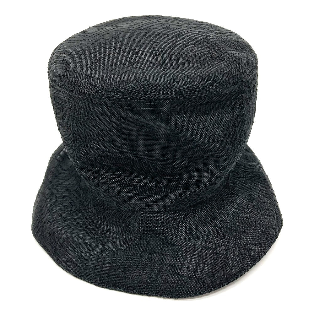 FENDI hat FXQ801 Nylon black FF Zucca Pattern mesh unisex(Unisex) L Used Authentic