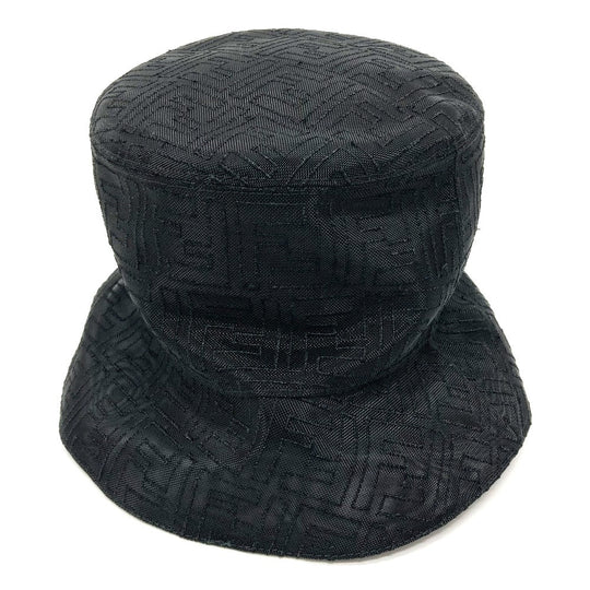 FENDI hat FXQ801 Nylon black FF Zucca Pattern mesh unisex(Unisex) L Used Authentic