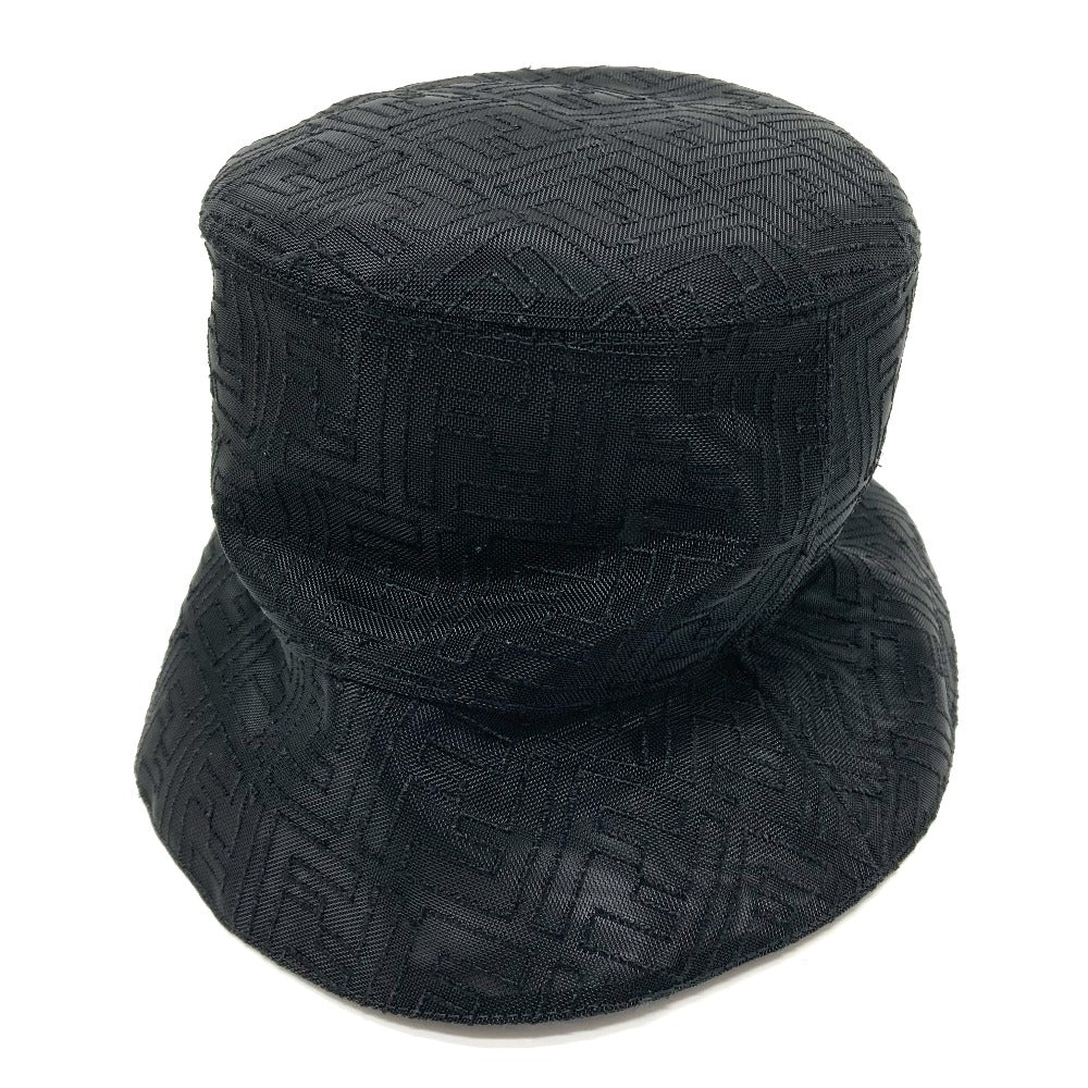 FENDI hat FXQ801 Nylon black FF Zucca Pattern mesh unisex(Unisex) L Used Authentic