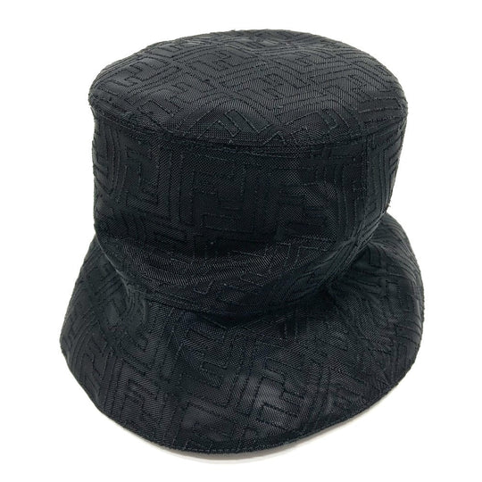 FENDI hat FXQ801 Nylon black FF Zucca Pattern mesh unisex(Unisex) L Used Authentic