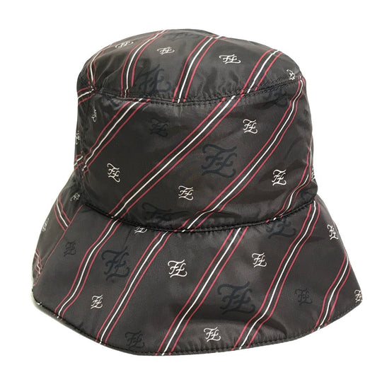 FENDI hat FXQ801 Nylon Brown type Karligraphy Bucket Hat unisex(Unisex) S Used Authentic