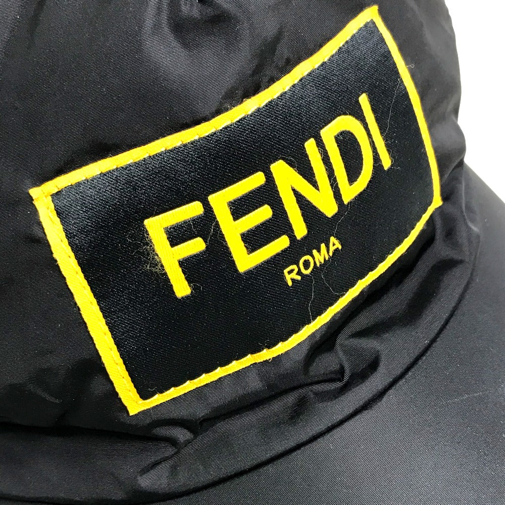 FENDI cap FXQ768 Nylon, Cotton black logo