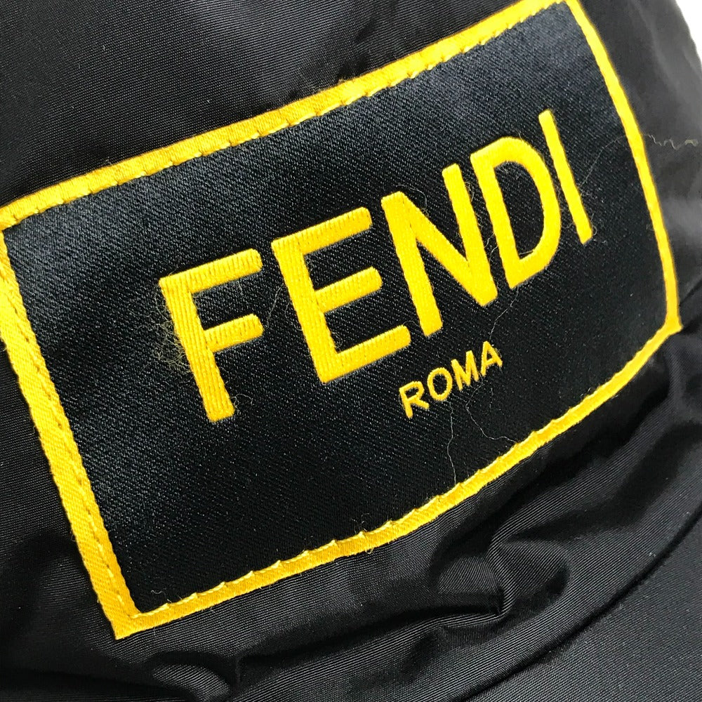 FENDI cap FXQ768 Nylon, Cotton black logo