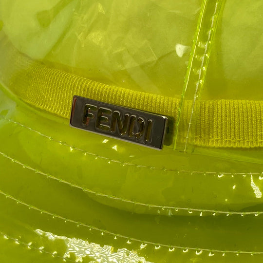 FENDI hat FXQ632 Plastics yellow With logo unisex(Unisex) Used Authentic