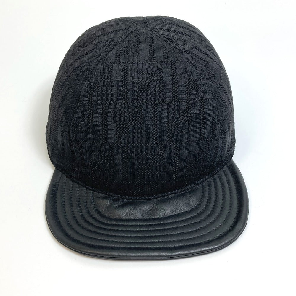 FENDI cap FZQ770 polyamide black Zucca
